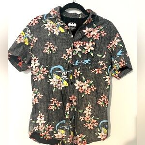 Batman DC Comics‎ Short Sleeve Hawaiian Shirt Size Small